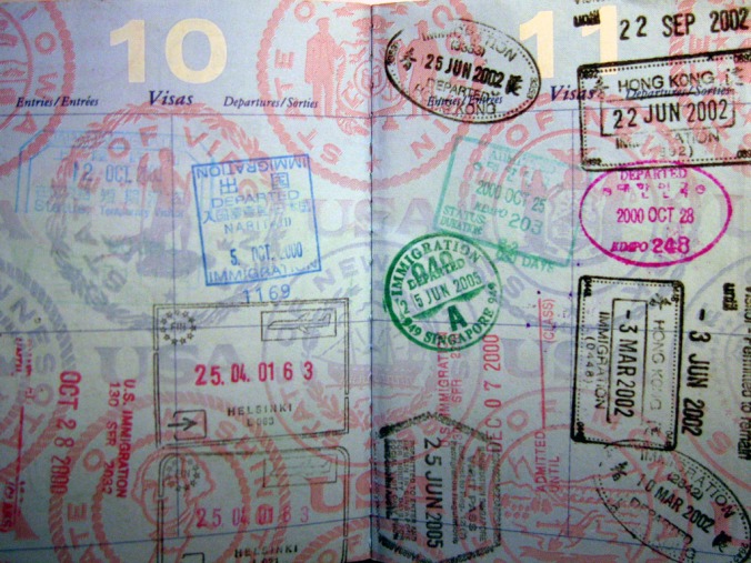 My_collection_of_passport_stamps